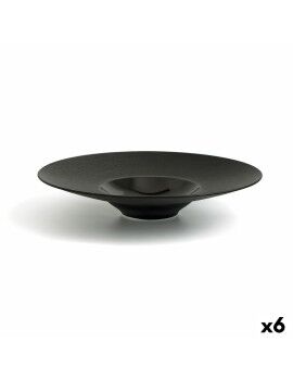 Plato Hondo Ariane Gourmet Cerámica Negro (Ø 28 cm) (6 Unidades)