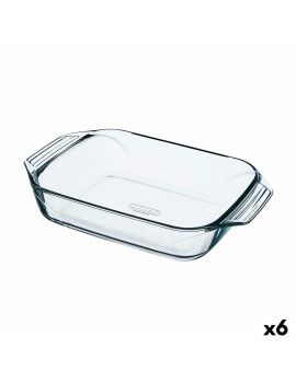 Fuente para Horno Pyrex Irresistible Transparente Vidrio Rectangular 35 x 23,1 x 6,5 cm (6 Unidades)