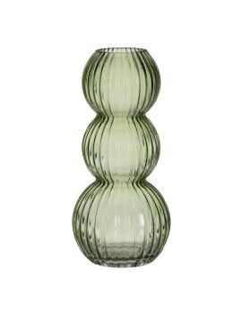 Vaso Verde Cristal 14,5 x 14,5 x 32 cm