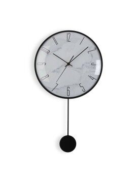 Reloj de Pared Versa Péndulo Metal Cristal Madera MDF 4,5 x 56 x 29 cm