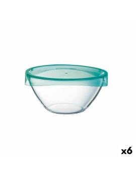 Ensaladera Luminarc Keep'n Lagon Transparente Con Tapa Vidrio Ø 17 cm (6 Unidades)