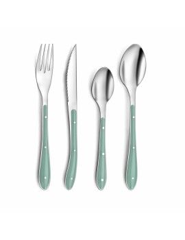 Set de Cubiertos Amefa Bistro Verde Metal 24 Piezas