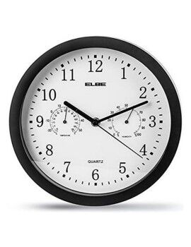 Relógio de Parede ELBE RP-1005-N Branco/Preto