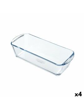 Molde para Horno Pyrex Classic Vidrio Rectangular Transparente Vidrio 28 x 11 x 8 cm (4 Unidades)