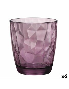 Vaso Bormioli Rocco Diamond Morado Vidrio (390 ml) (6 Unidades)