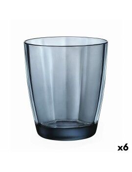 Vaso Bormioli Rocco Pulsar Azul Vidrio (6 Unidades) (305 ml)