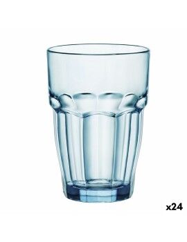 Copo Bormioli Rocco Rock Bar Azul Vidro 370 ml (24 Unidades)