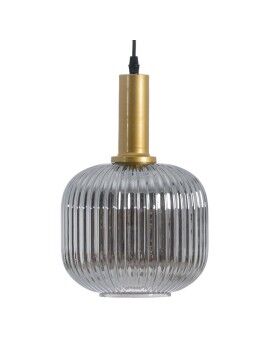 Candeeiro de teto Cristal Cinzento Dourado Metal Ferro 220 V 240 V 20 x 20 x 30 cm