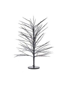 Árbol de Navidad 70 x 120 x 70 cm Negro Metal Fibra óptica