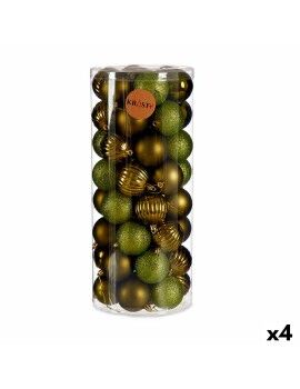 Conjunto de bolas de Natal Verde Plástico (4 Unidades)