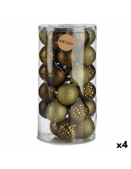 Conjunto de bolas de Natal Verde PVC 8 x 8,5 x 8 cm (4 Unidades)