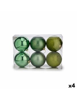 Conjunto de bolas de Natal 15 x 16 x 15 cm Verde (4 Unidades)