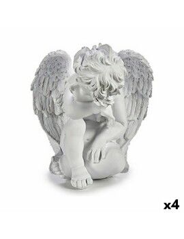 Figura Decorativa 24 x 27 x 28 cm Blanco (4 Unidades)