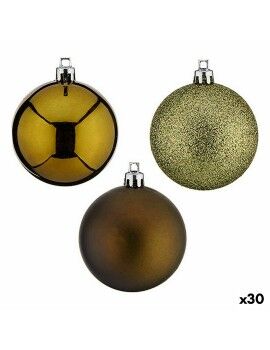 Conjunto de bolas de Natal Verde Plástico 6 x 7 x 6 cm (30 Unidades)