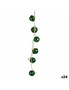 Adorno Navideño Cascabel Verde Plástico 58 x 3 x 3 cm (24 Unidades)