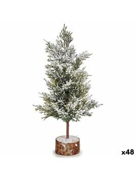 Árbol de Navidad Marrón Verde Madera Plástico 16 x 31 x 16 cm (48 Unidades)