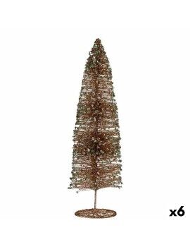 Árvore de Natal Lantejoulas champagne 10 x 40 x 10 cm (6 Unidades)
