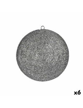Bola decorativa Cinzento Metal Plástico (6 Unidades)