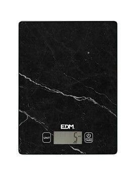 Báscula de Cocina EDM 07528 Negro 5 kg