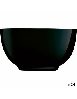 Tigela Luminarc Diwali Noir Preto Vidro Vidro temperado 14,5 cm (24 Unidades)