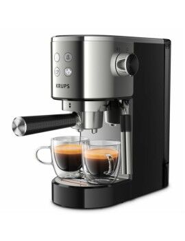 Cafetera Express de Brazo Krups XP442C11 Negro Acero 1 L