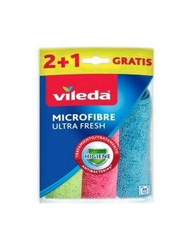 Pano de limpeza de microfibra Vileda 167602 Microfibra 3 Peças (3 Unidades)