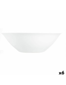 Ensaladera Luminarc Carine Blanco Vidrio (Ø 27 cm) (6 Unidades)