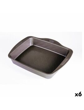 Fuente para Horno Pyrex Asimetria Rectangular Metal 6 Unidades 40 x 31 cm