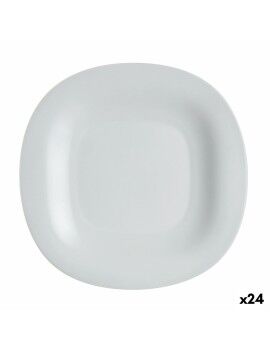 Prato de Jantar Luminarc Carine Granit Cinzento Vidro Ø 27 cm (24 Unidades)