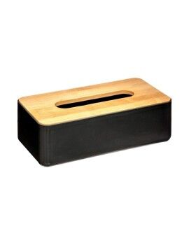 Caixa para lenços 5five 25 x 13 x 8.7 cm Preto Bambu