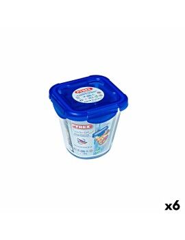 Fiambrera Hermética Pyrex Cook & go Transparente Vidrio (800 ml) (6 Unidades)