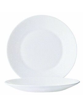 Plato de Postre Arcoroc Restaurant 6 Unidades Blanco Vidrio (Ø 19,5 cm)