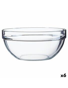 Ensaladera Luminarc Transparente Vidrio (Ø 26 cm) (6 Unidades)