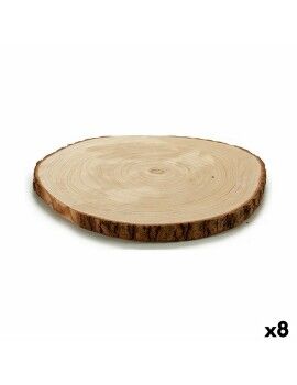 Figura Decorativa Tronco Castanho 37 x 2 x 37 cm (8 Unidades)