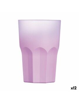 Vaso Luminarc Summer Pop Rosa Vidrio 12 Unidades 400 ml