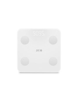 Balança digital para casa de banho SPC Internet ATENEA FIT 3 Branco Vidro temperado 180 kg 50 x...