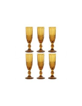 Set de Copas Home ESPRIT Ambar Cristal 150 ml (6 Unidades)