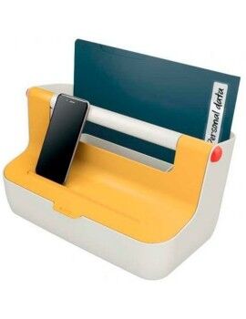 Caja de Almacenamiento Leitz Cosy Amarillo ABS 21,4 x 19,6 x 36,7 cm Asa de transporte