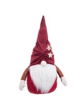 Adorno Navideño Blanco Rojo Arena Tejido Papá Noel 35 cm