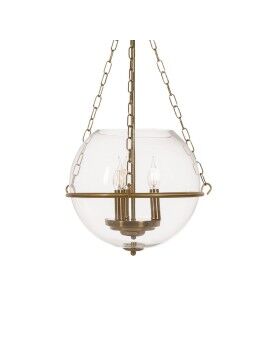 Candeeiro de teto Dourado Cristal Ferro 220-240 V 35 x 35 x 70 cm