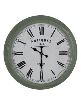 Reloj de Pared Verde Hierro 70 x 70 x 6,5 cm