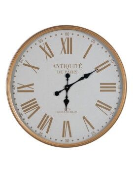 Reloj de Pared Blanco Natural Hierro 60 x 60 x 6 cm