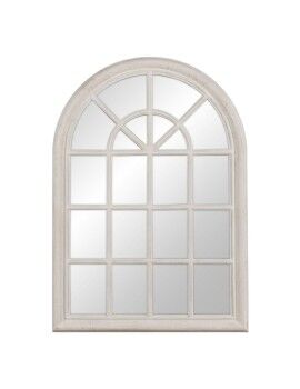 Espejo de pared Blanco Cristal Madera de Paulonia Ventana 73,7 x 3,6 x 104 cm