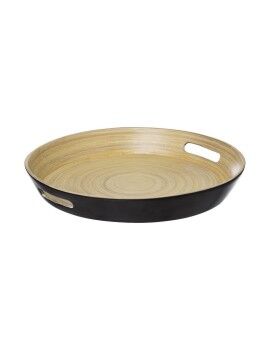 Bandeja 5five Simply Smart Noir Kitchen Natural Bambú Ø 42 cm