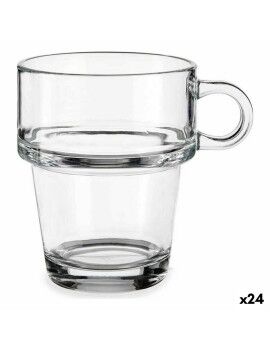 Kop Empilhável Transparente Vidro 270 ml (24 Unidades)