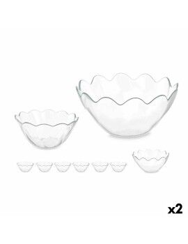 Set de Cuencos Hasir Transparente Vidrio (2 Unidades)