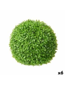 Planta Decorativa Hojas Bola Plástico 27 x 27 x 27 cm (6 Unidades)