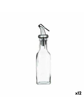 Galheteiro Transparente Vidro Aço 180 ml (12 Unidades)