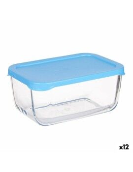 Fiambrera SNOW BOX Azul Transparente Vidrio Polietileno 790 ml (12 Unidades)