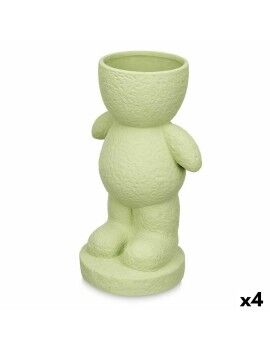 Figura Decorativa Laranja 19 x 31 x 15 cm Vaso (4 Unidades)